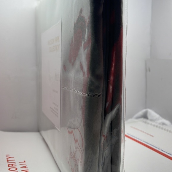 BNWT Hudson park Collection King Flat Bedsheet 100% Egyptian cotton600TC Green - Picture 7 of 10